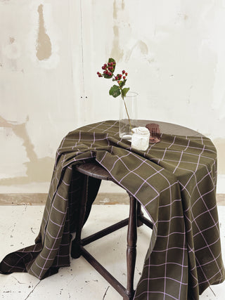 LA NAPPE FESTIVE - Carreaux - Green Lavender