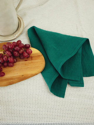 LES SERVIETTES DE TABLE FESTIVES - Emeraude